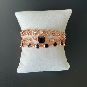 Bomb Party Black and Gold Women's Bracelet